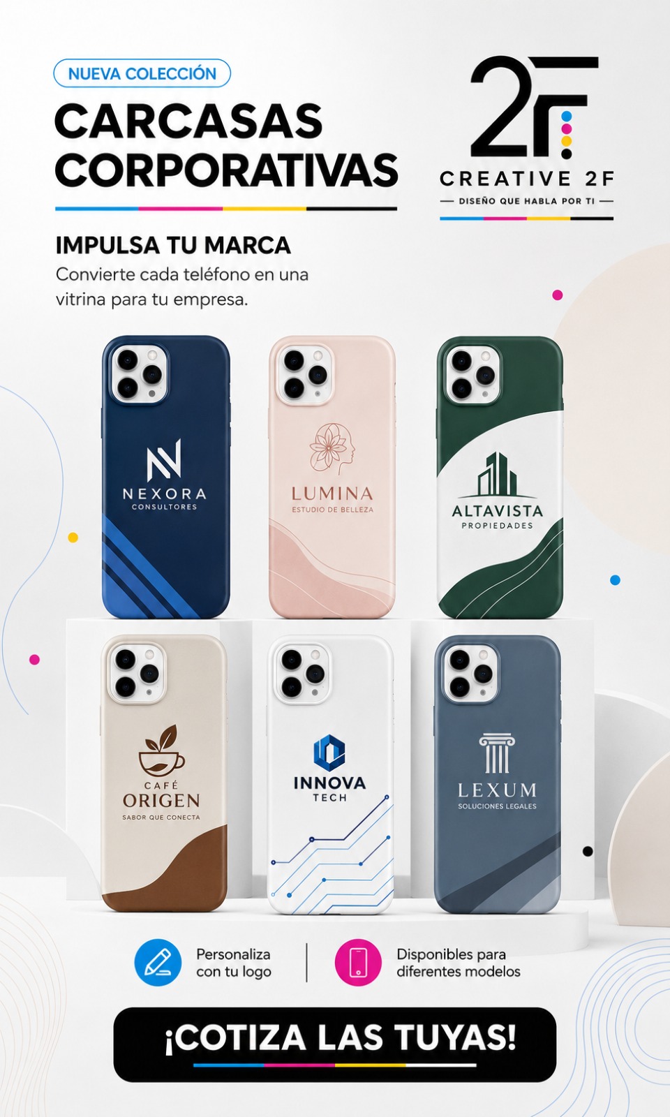 Carcasas corporativas personalizadas
