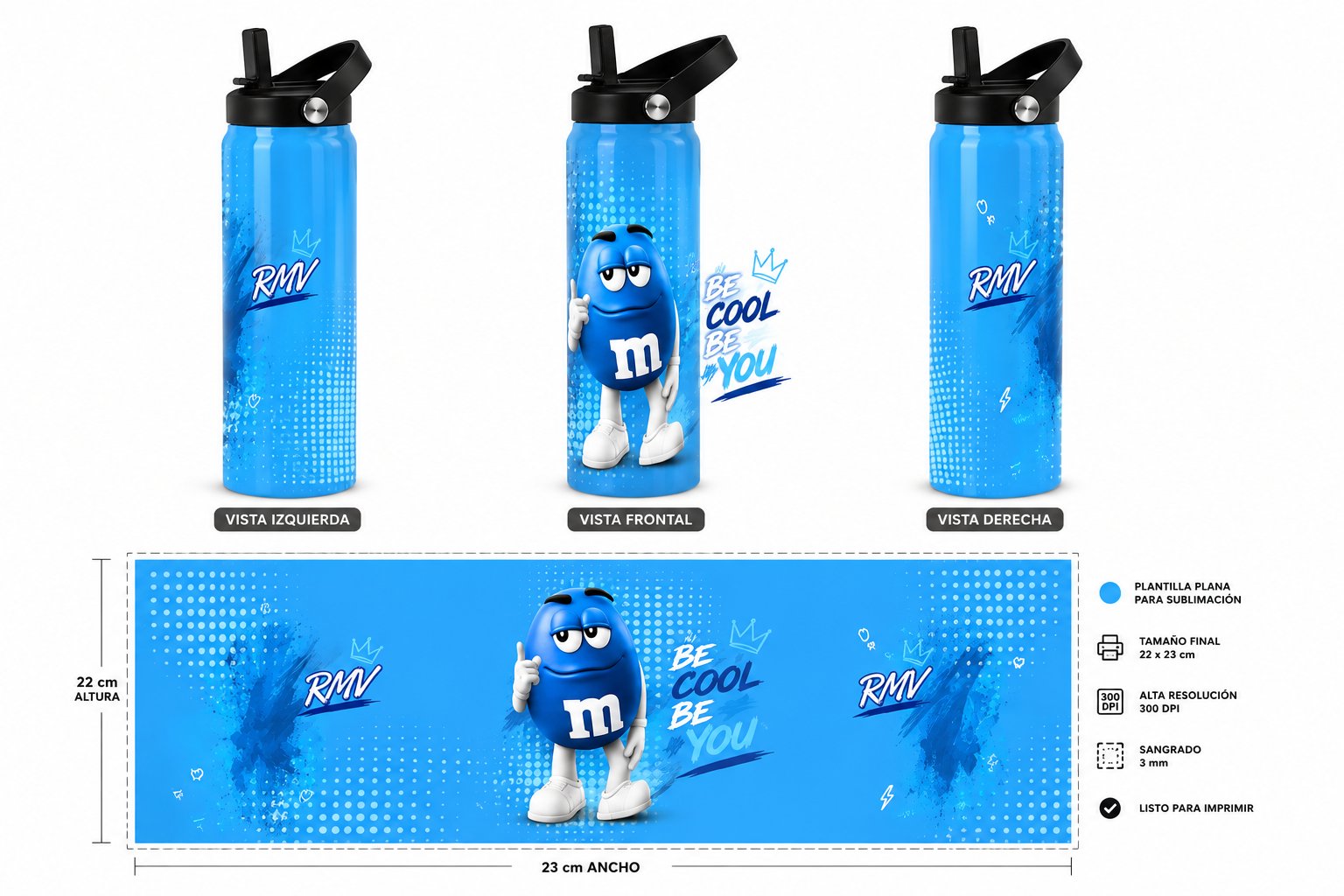 Termo personalizado de 20 oz