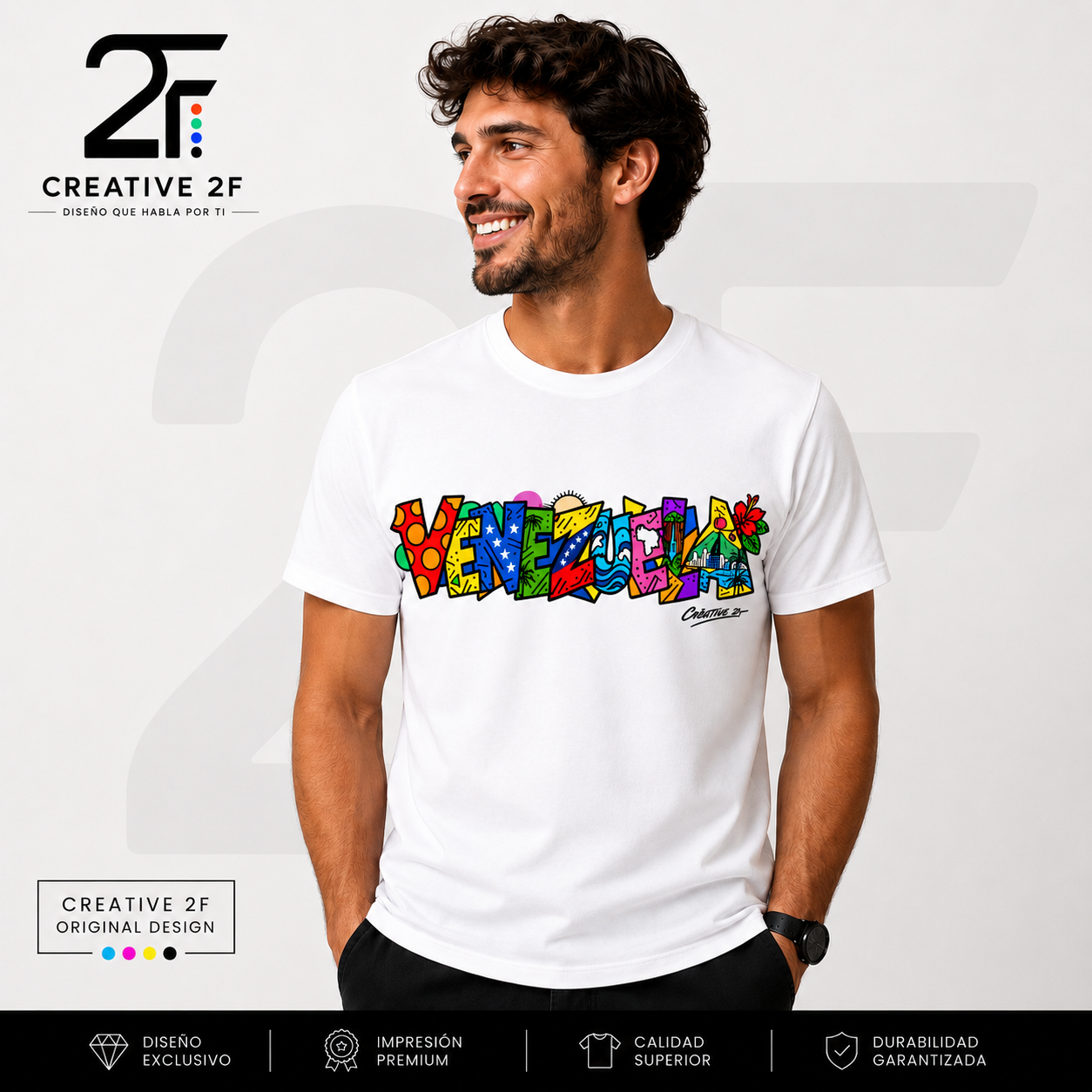 Camiseta Venezuela Pop Art